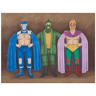 El subcomandante Marcos y sus amigos Blue Demon y Mil Máscaras by Francisco Ochoa - Auction record, sale price, and art valuation. Compare with similar artists and explore comparable artworks.