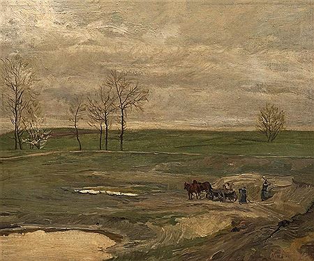 Workers in a Chalk Pit by Josef Damberger - Auction record, sale price, and art valuation. Compare with similar artists and explore comparable artworks.