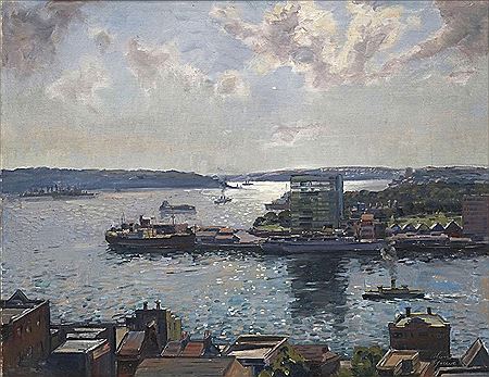 Overlooking the Sydney Harbour