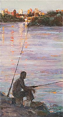 Harbour Fishing by Judith Johnson - Auction record, sale price, and art valuation. Compare with similar artists and explore comparable artworks.