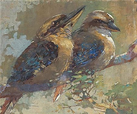 Kookaburras by James A Crisp - Auction record, sale price, and art valuation. Compare with similar artists and explore comparable artworks.