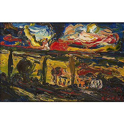 LANDSCAPE AT SUNSET