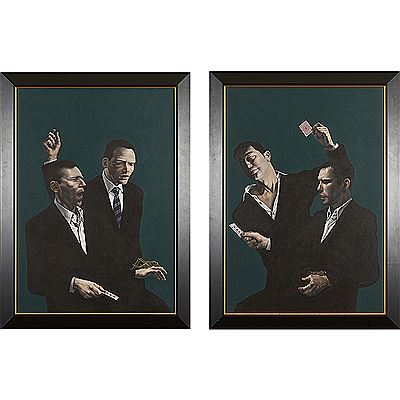 THE BOYS LEARN TO PLAY CARDS (PART 1 & 2) by Graeme Wilcox - Auction record, sale price, and art valuation. Compare with similar artists and explore comparable artworks.