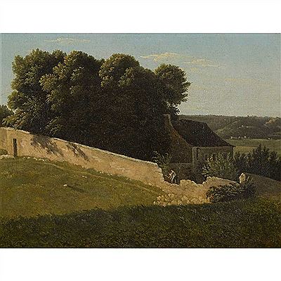 SUMMER LANDSCAPE WITH COTTAGE