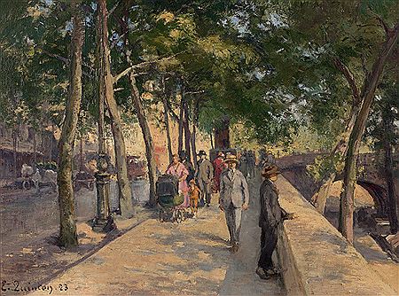 Flânerie, quai de l'Hôtel de Ville, 1923