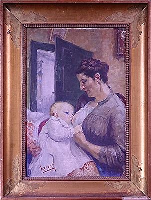 -Mère allaitant son enfant-