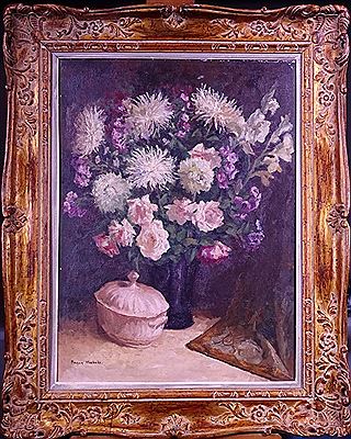 -Nature morte au bouquet fleuri-