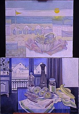 -Nature morte devant la fenêtre- et -Mer-(2) by Jacques Midavaine - Auction record, sale price, and art valuation. Compare with similar artists and explore comparable artworks.