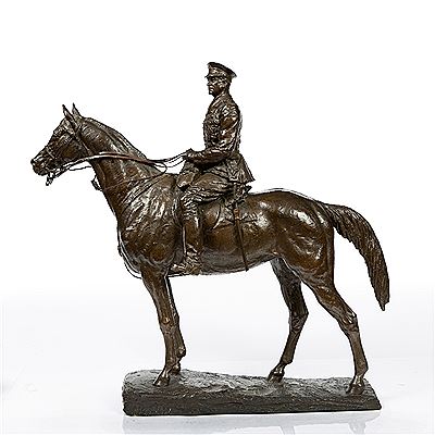A senior officer on horseback, probably Field Marshall Douglas Haig by Sidney March - Auction record, sale price, and art valuation. Compare with similar artists and explore comparable artworks.