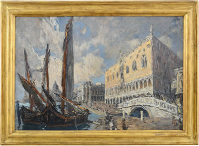 Venezia, riva degli Schiavoni by Giuseppe Graziosi - Auction record, sale price, and art valuation. Compare with similar artists and explore comparable artworks.