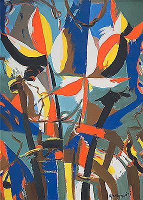 Composizione by Luigi Montanarini - Auction record, sale price, and art valuation. Compare with similar artists and explore comparable artworks.