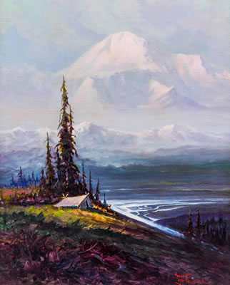 Camp at Mt. McKinley