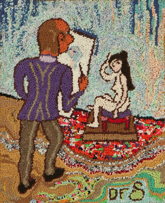 Sterling Painting in His Studio