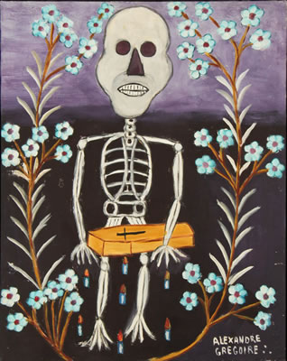 Baron Samedi by Alexandre Gregoire - Auction record, sale price, and art valuation. Compare with similar artists and explore comparable artworks.