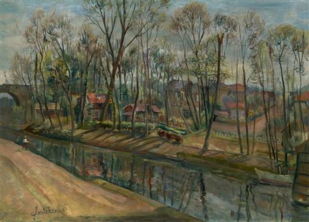 Village by a Canal