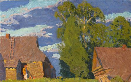 Windy Day by Aleksei Petrovich Tkachev - Auction record, sale price, and art valuation. Compare with similar artists and explore comparable artworks.