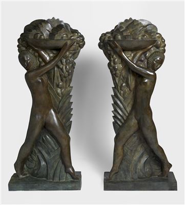 Nudes Carrying Fruit Baskets (2)