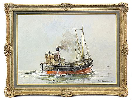 PUFFER 'CRETAN' IN CALM SEAS