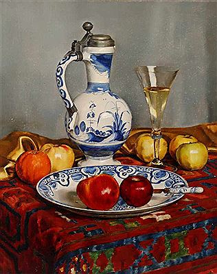 Still Life with Delft plate