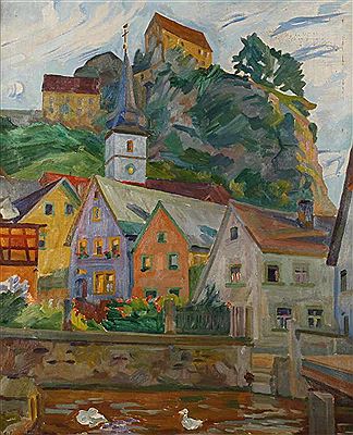 Overlooking the castle Pottenstein