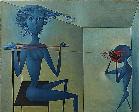 Sample artwork by Mikulas Medek (1926 - 1974), known for painting - View similar artists and auction records