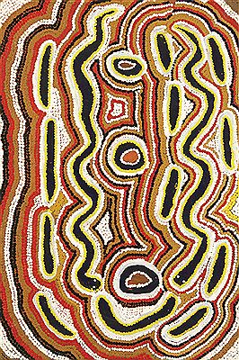 Warna - Snake Dreaming by Mona Napaltjarri Rockman - Auction record, sale price, and art valuation. Compare with similar artists and explore comparable artworks.