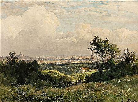 Vue de Paris prise de Garches, près de Saint Cloud