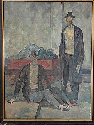 Deux hommes au chapeau