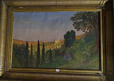 Paysage en Provence ( à verifier le fort Saint André ???) by Raymond Verdun - Auction record, sale price, and art valuation. Compare with similar artists and explore comparable artworks.