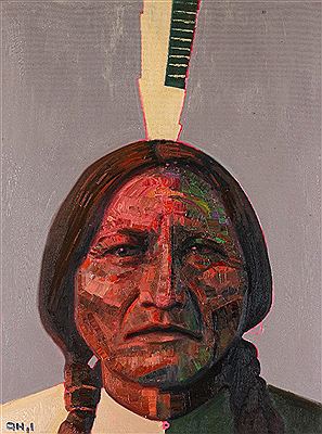 Sitting Bull in Green