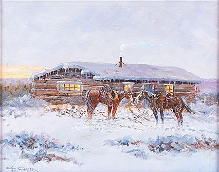 Cabin by Clifton Cheek - Auction record, sale price, and art valuation. Compare with similar artists and explore comparable artworks.