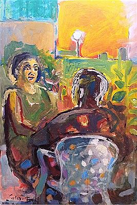 Couple on the terrace