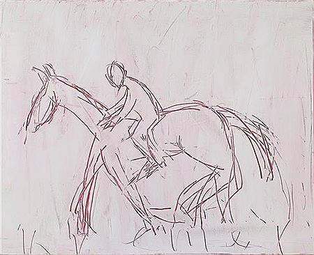 Man riding a horse