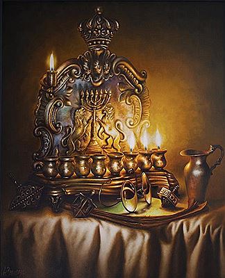 Still life with Chanukiah
