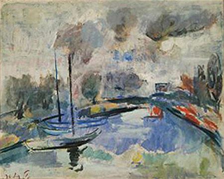 Boats in the Yarkon river