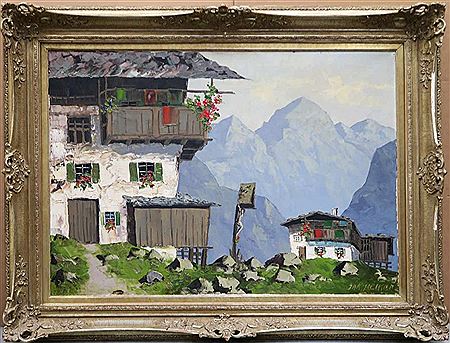 Bauernhäuser im Hochgebirge