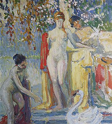 Leda and the Swan by Louis Azema - Auction record, sale price, and art valuation. Compare with similar artists and explore comparable artworks.