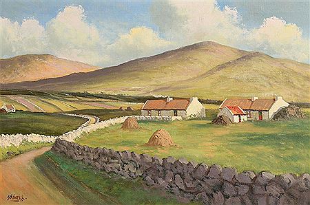 Roundstone, Connemara, Co. Galway by JJ O'Neill - Auction record, sale price, and art valuation. Compare with similar artists and explore comparable artworks.