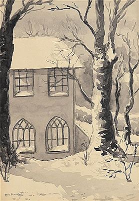 Snow, St Peters Churchyard