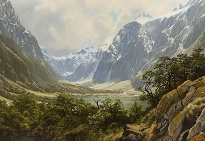 "Source of Mackay Creek, Arthur Valley, Fiordland," 1992