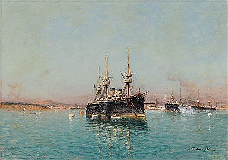 Bateaux dans la baie de Toulon