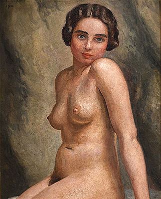 Portrait de femme assise