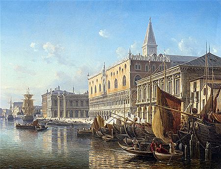 The Doge's Palace and the Piazzetta seen from the Grand Canal