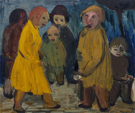 Passers by by Wilhelm Fischer - Auction record, sale price, and art valuation. Compare with similar artists and explore comparable artworks.