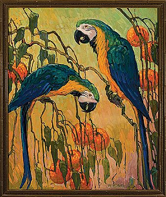 "Macaws", 1925 by Marie Hull - Auction record, sale price, and art valuation. Compare with similar artists and explore comparable artworks.