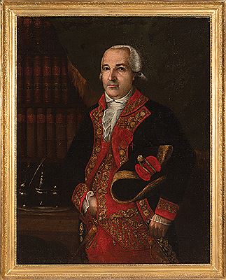 "Portrait of an Important Spanish Colonial Official, likely Sebastian Nicolas Calvo de la Puerta y O'Farrill, Marques de Casa Calvo (1751-1820)"