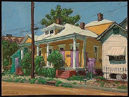 "Yellow House with Alizarin Boarded Windows", 2008
