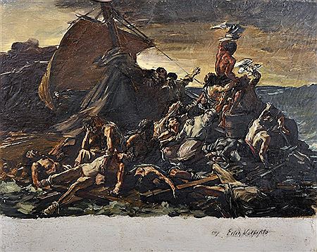 "The Raft of Medusa", after Theodore Gericault (1791-1824)