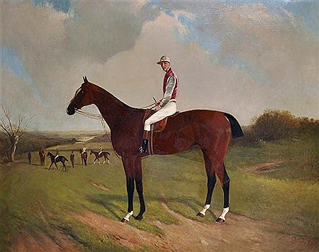 A Horse and Jockey in a Landscape