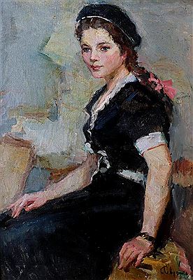 "Young Woman with a Beret"